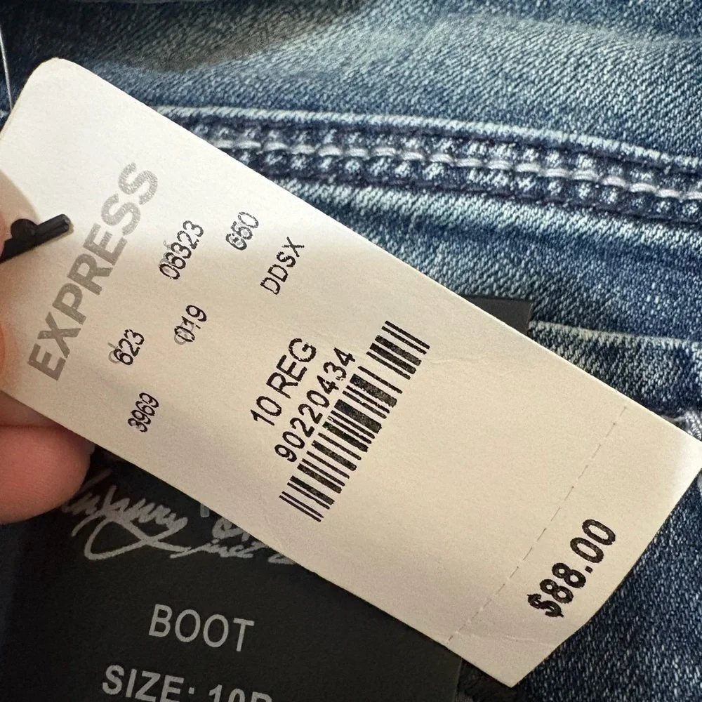 Express Women's Boot Cut Jeans - Blue